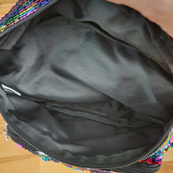 Pink Victorias Secret Fanny Pack Adjustable Sequins Colorful - Picture 12 of 13